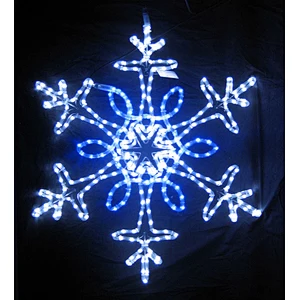Cold white monochromatic  2D snowflake  dreamy flashing motif light waterproof decoration light