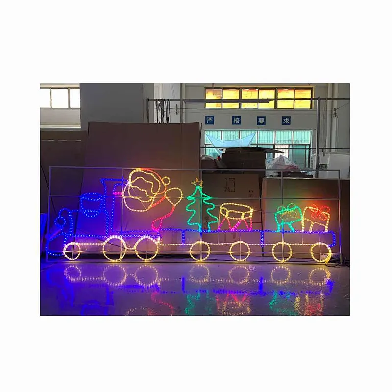 1M customizable IP65 2D hanging  luminous Christmas tree LED motif light plaza mall indoor and outdoor landscape decoration