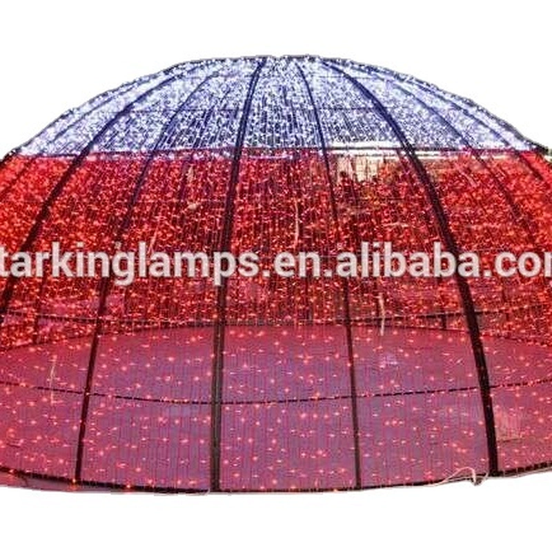 3D Christmas holiday colorful Outdoor park square street large landscape decoration  LED sphere  motif   lighting