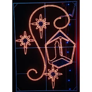 STARKING  DECOR Holiday Outdoor 2d Led Pole Motif Light For Street Decoration