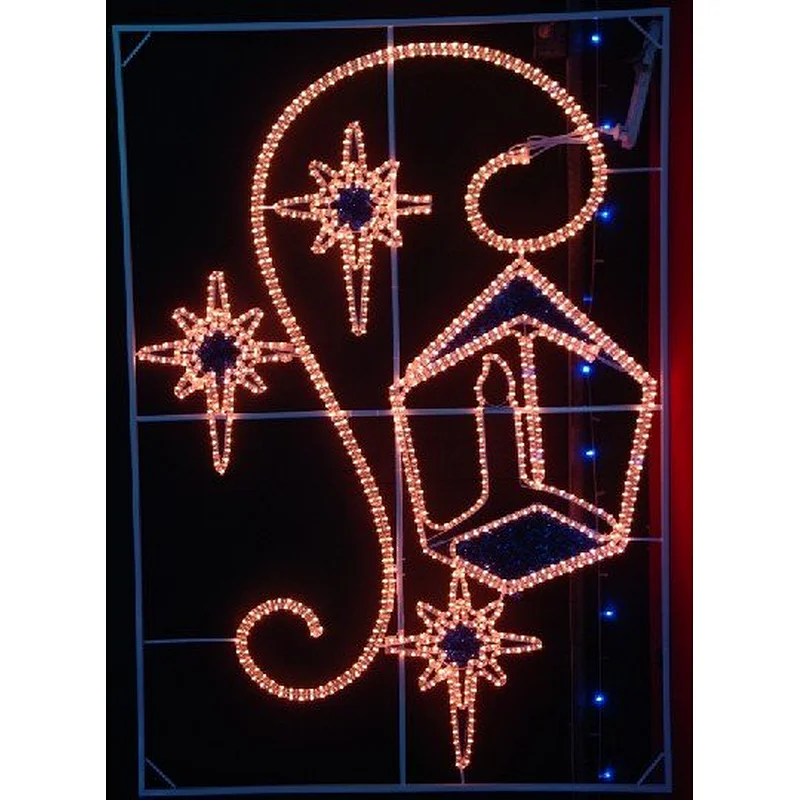STARKING  DECOR Holiday Outdoor 2d Led Pole Motif Light For Street Decoration