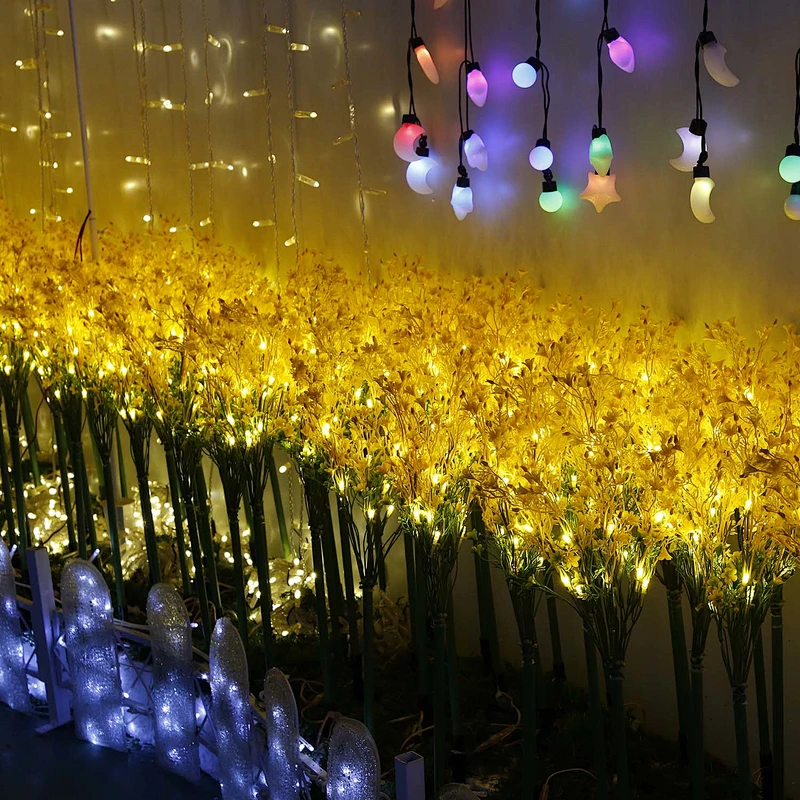 Outdoor Simulation Flower Courtyard Decoration Park Landscape Led Rose flower Light