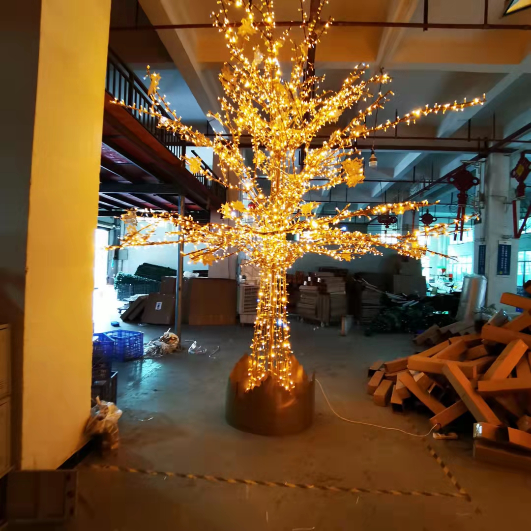 New style Golden tree  Large outdoor cold-resistant waterproof landscape decoration string light