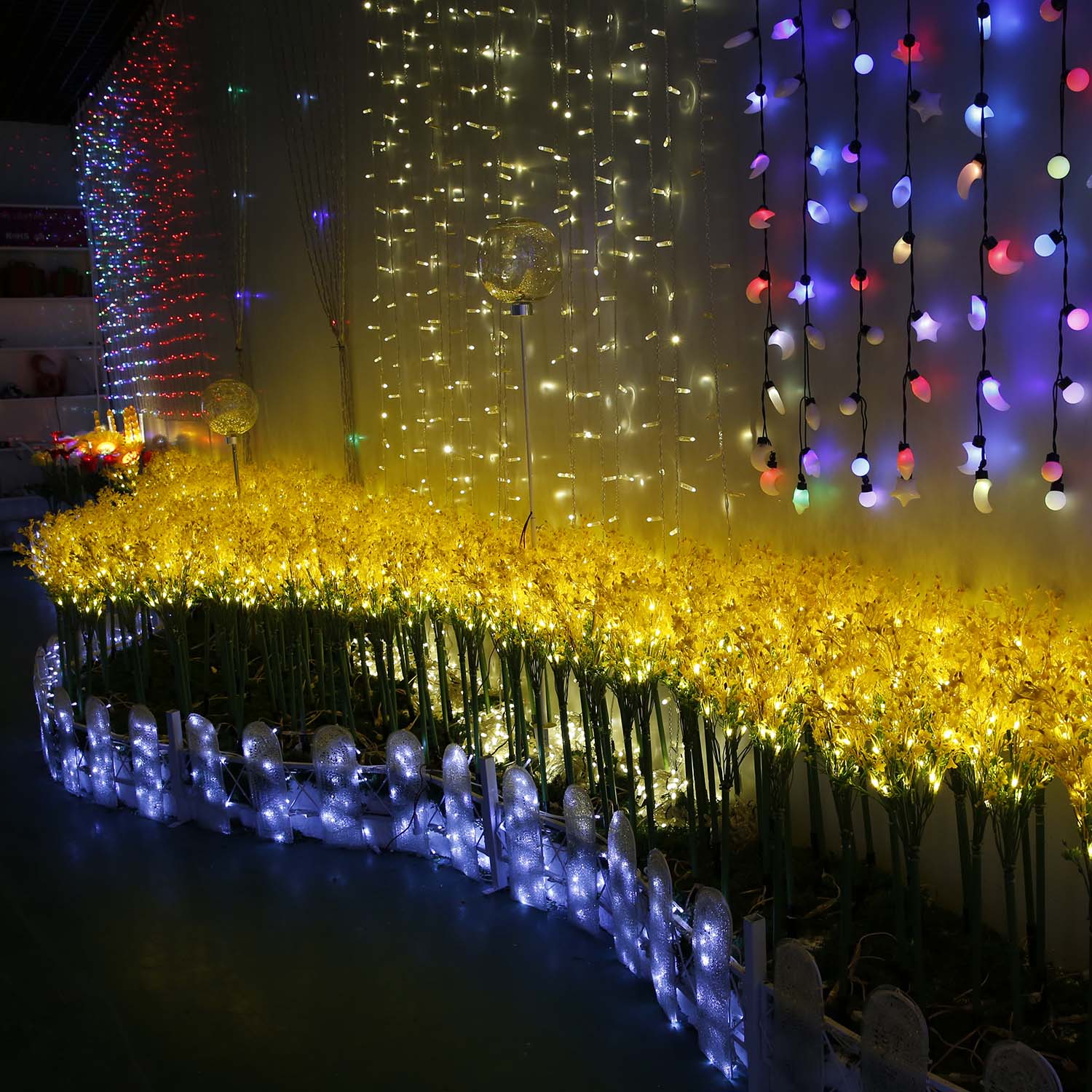 Simulation reed The factory Outdoor garden Courtyard landscape  Decoration Park Landscape Led reed flower  backyard lights