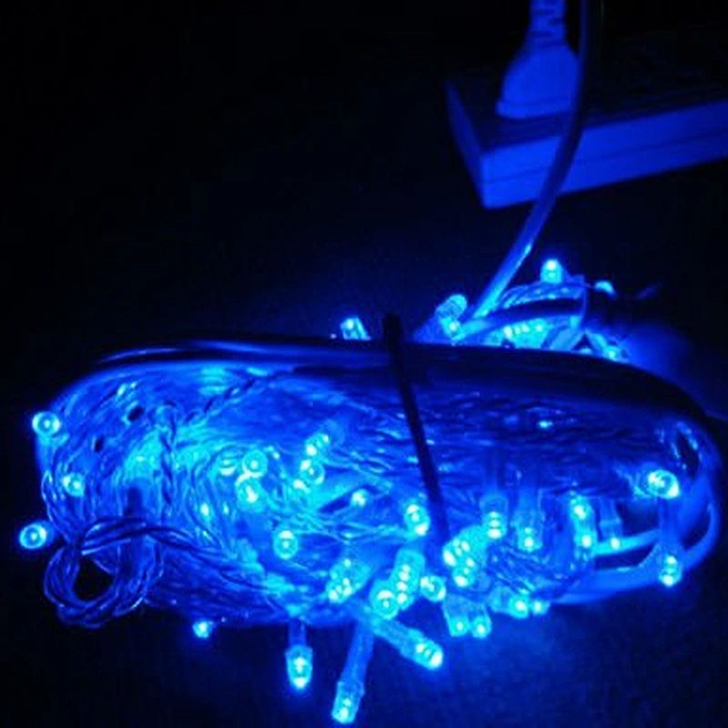 Flashing blue  LED String Lights 10M 220V 110V Christmas Xmas Wedding Party Decorations Garland Lighting Christmas light