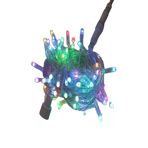 RGB Transparent PVC wire  Garland Outdoor Waterproof Holiday String For Christmas wedding decoration fairy LED light