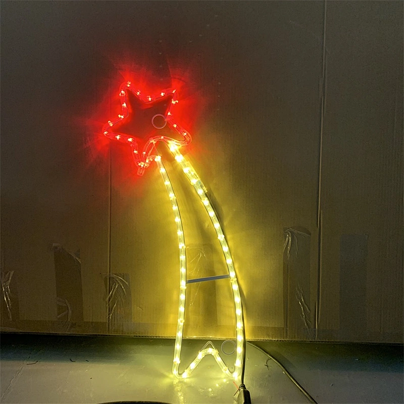 STARKING Outdoor landscape decoration  2D Santa motif light rope light christmas