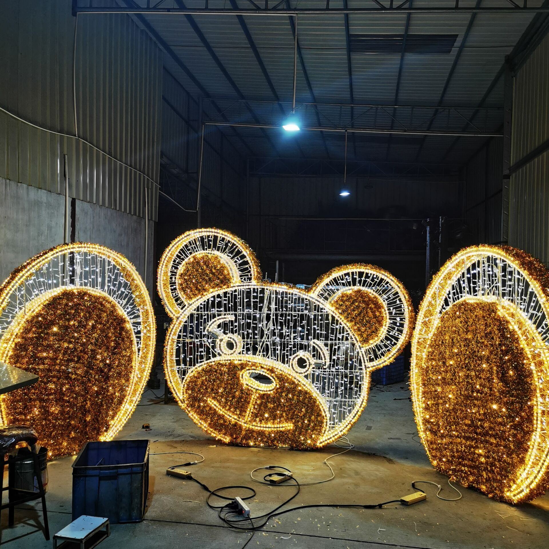Decoracion de eventos luces de  con motivos navidenos para uso comercial al aire libre