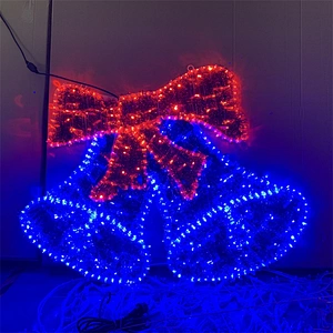 STARKING Outdoor landscape decoration  2D Santa motif light rope light christmas