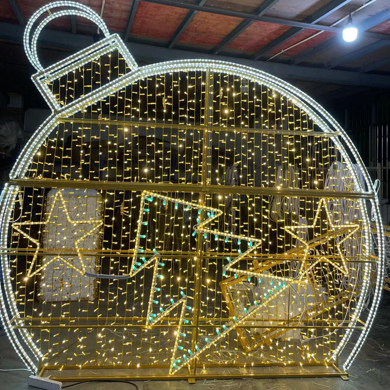 3D LED Christmas sphere light Outdoor waterproof luminescence  String  Lights Motif Light