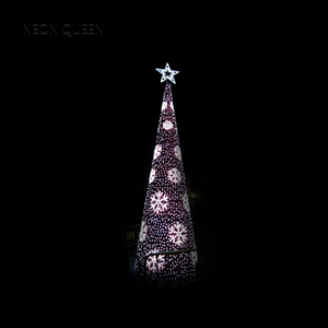 Giant H:6M wholesale outdoor 3d motif holiday led lighting Christmas ball tree