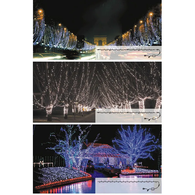 Tree ornament outside patio string light  Christmas Ambient decoration IP65  Flashing outdoor waterproof  led String Light