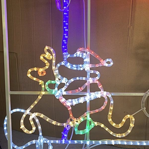 Warm white dove iron frame customizable  IP65 2D hanging  luminous Christmas  LED motif light  decoration