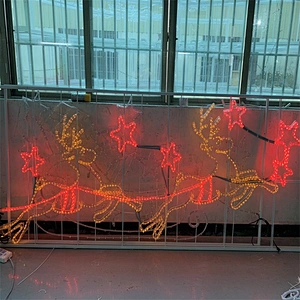 STARKING Outdoor landscape decoration  2D Santa motif light rope light christmas