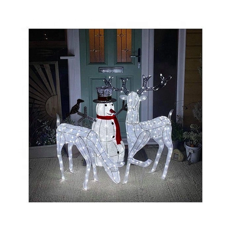 3D The cow  New Year Holiday  ornaments LED Sculpture motif light  customized landscape luminous  decoration