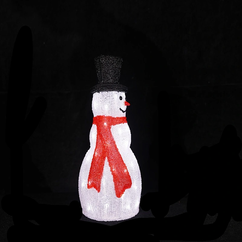 3D  snowman Factory Direct  wholesale Landscape of supermarket Square Christmas  Decorations  LED Sculpture  Light