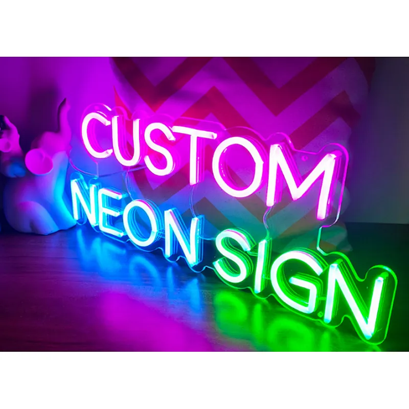 Diy  Letter event  Light Customized Acrylic Led LNeon Sign  For Room Birthday Wedding Home Party Decoration