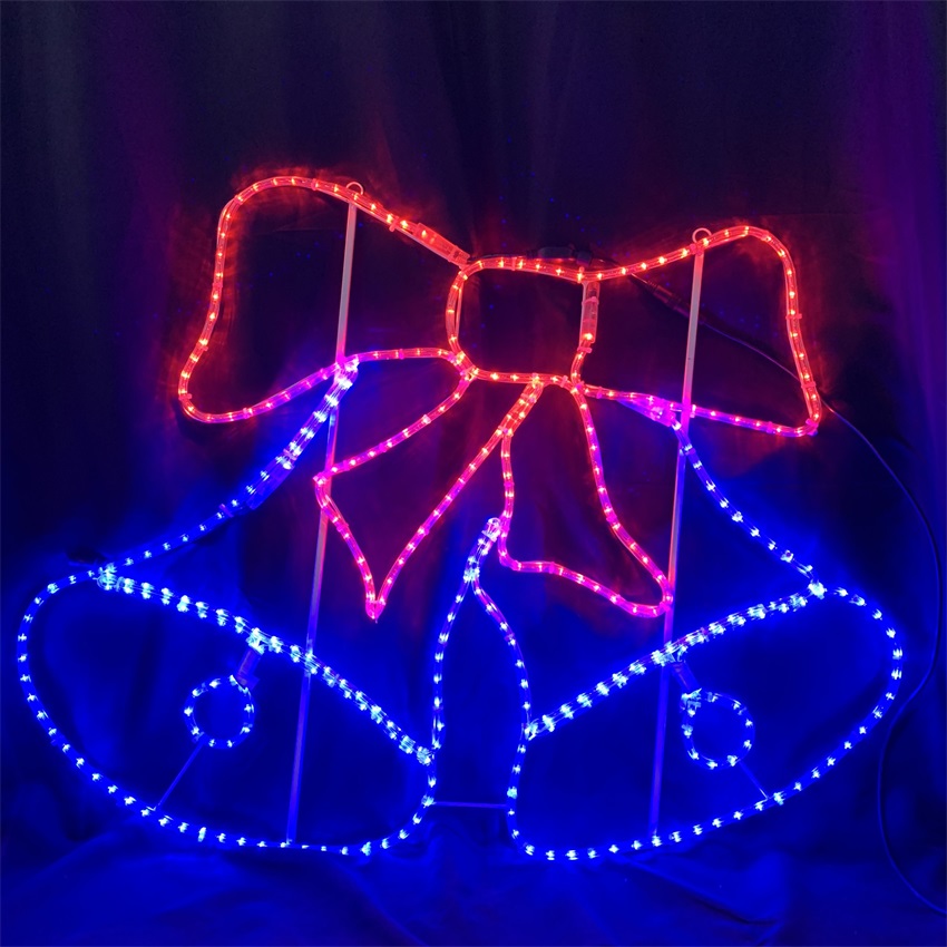 Customizable 2D hanging LED  Miniature Christmas tree  motif light  for  Christmas holiday  Indoor and outdoor