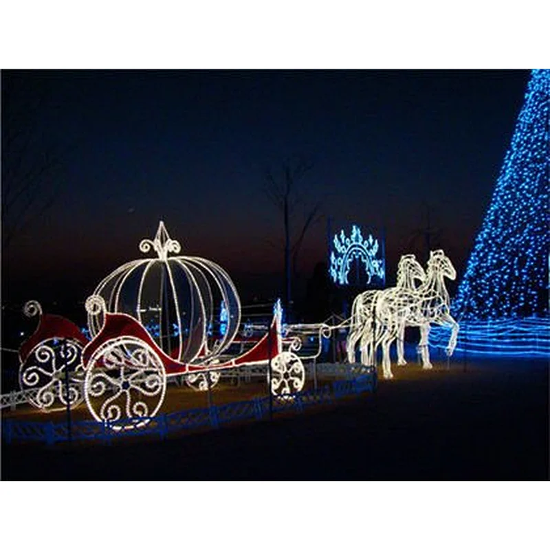STARKING Outdoor Festive Christmas Across Street LED Decoration 3d Umbrella Motif Lights
