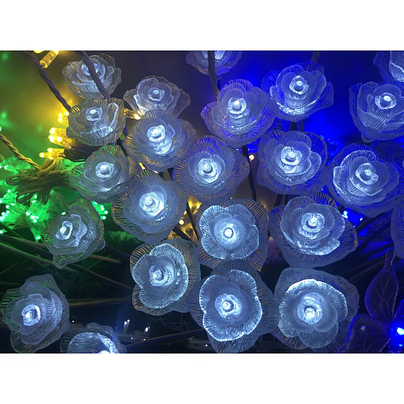 Starking artificial 2023 new item 12v Acrylic rose flowers event and wedding decoration IP 65 outdoor RGB DMX controlled with IC