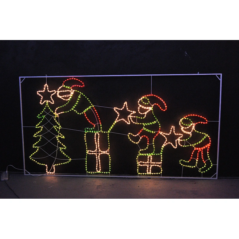 2021 Christmas 2D decorative landscape design outdoor waterproof courtyard street for mobile led motif lights
