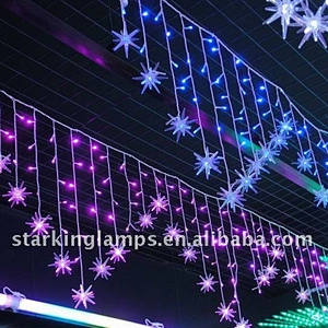 STARKING Decorative hanging outdoor icicle string lights led curtains led lights christmas rgb led light curtain