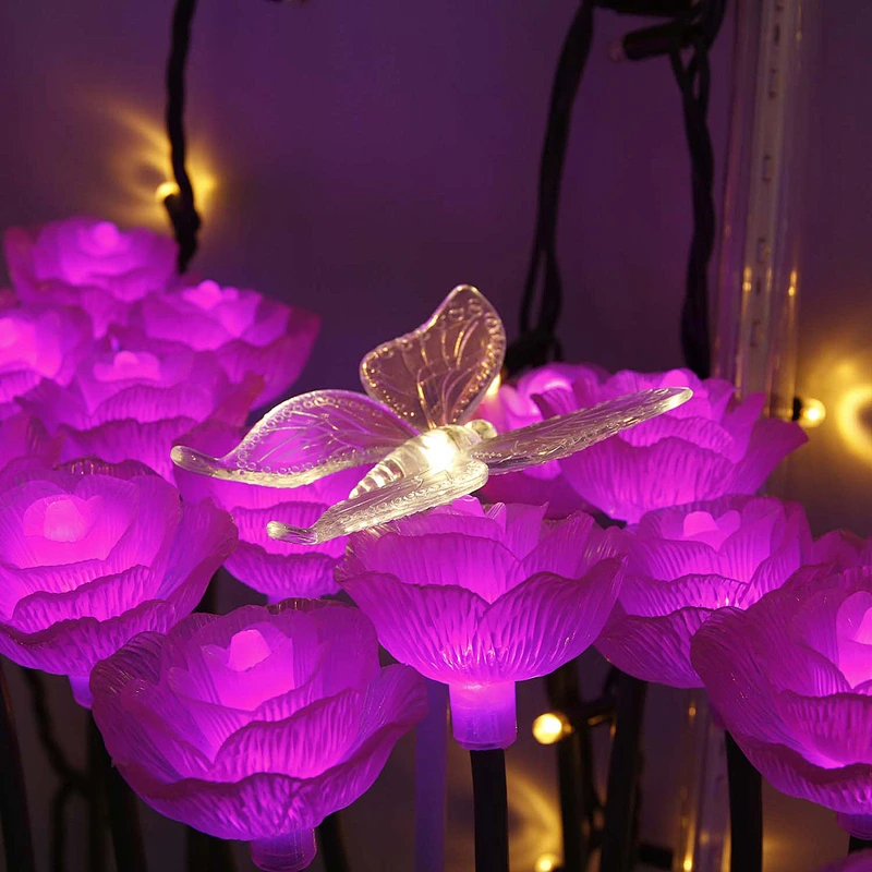 StarKing 0.6m height acrylic rose led garden light for theme park decoration light