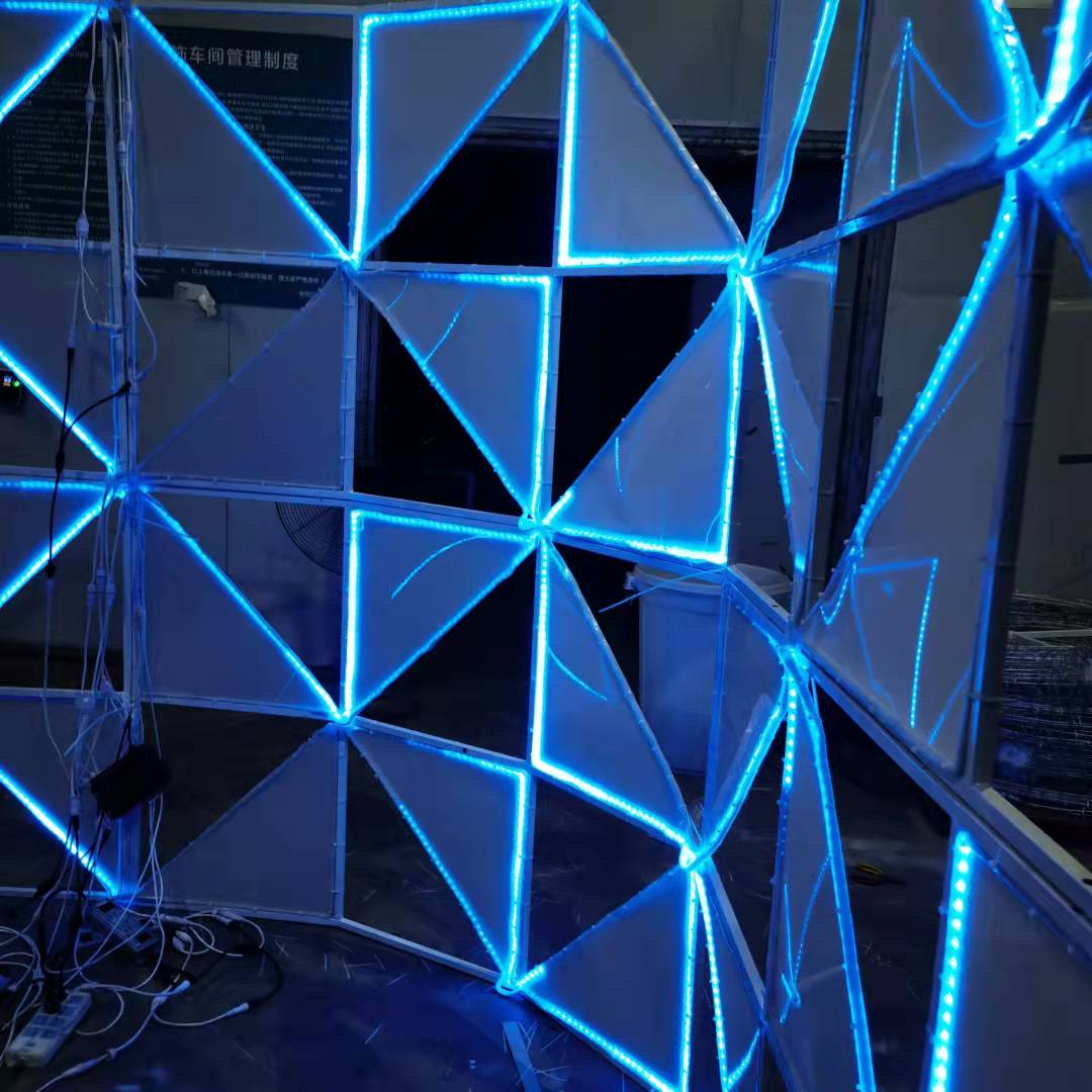 2021 smart strip light for 3d time tunnel motif light for plaza and bar