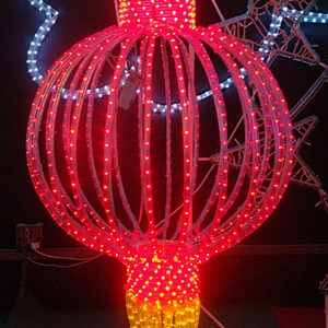 3D lanterns   Customized for each festival  holiday  Outdoor waterproof landscape decoration  led motif light