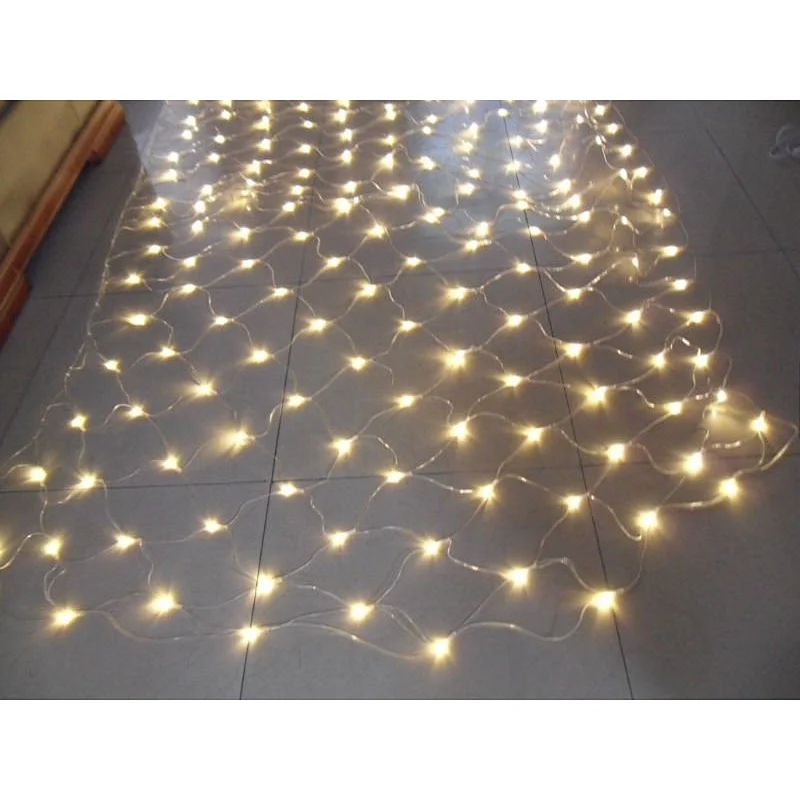 Custom size LED Net Mesh Fairy String Light Garland Window Curtain Christmas Fairy Light Wedding Party Holiday Flashing Light