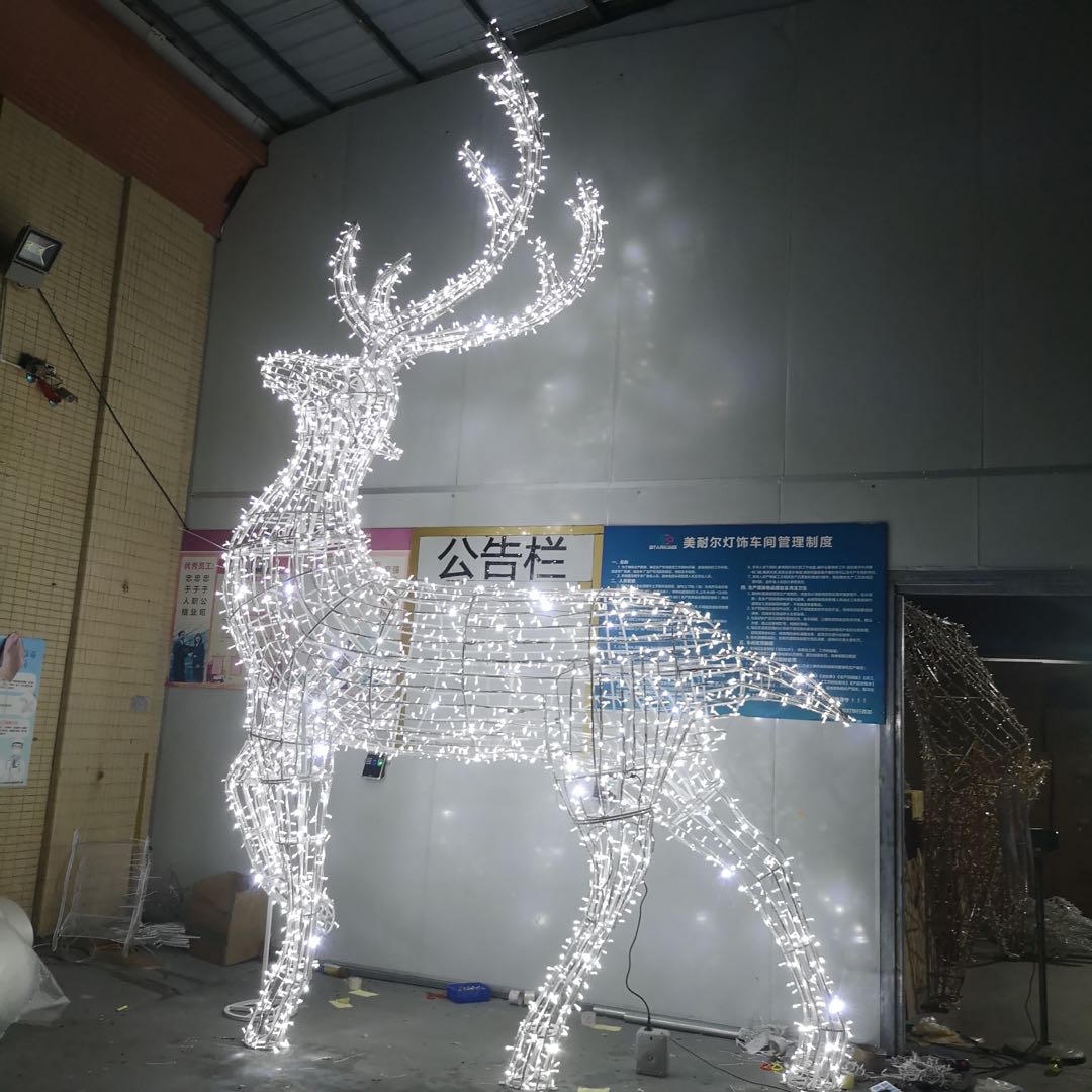 3D LED Christmas Reindeer  String  Deer Street   Adornment Lights  Motif Light