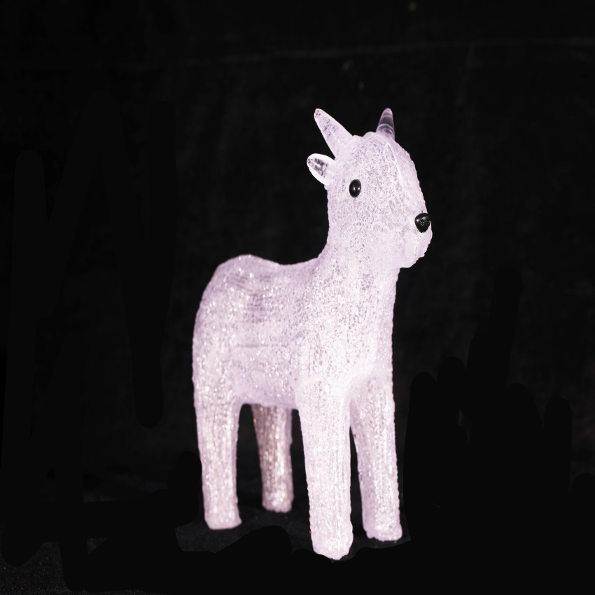 3D  Deer animal   Factory Direct  wholesale Landscape of supermarket Square Christmas  Decorations  LED Sculpture  Light