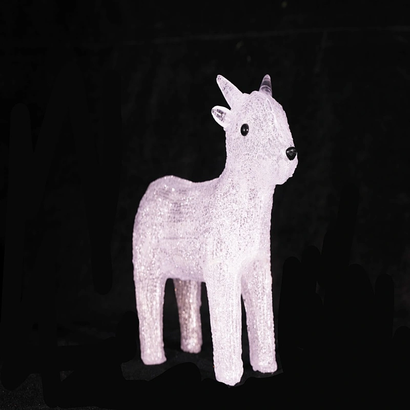 3D  Deer animal   Factory Direct  wholesale Landscape of supermarket Square Christmas  Decorations  LED Sculpture  Light