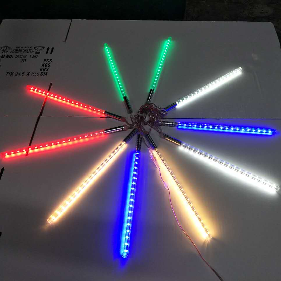Meteor Rain drop shower Outdoor waterproof  ground Park Landscape Courtyard tree ornament Decoration wholesale Led  Light