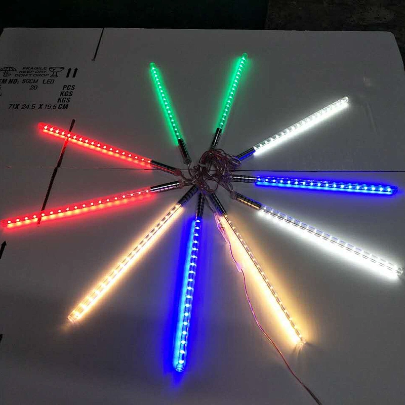 Meteor Rain drop shower Outdoor waterproof  ground Park Landscape Courtyard tree ornament Decoration wholesale Led  Light