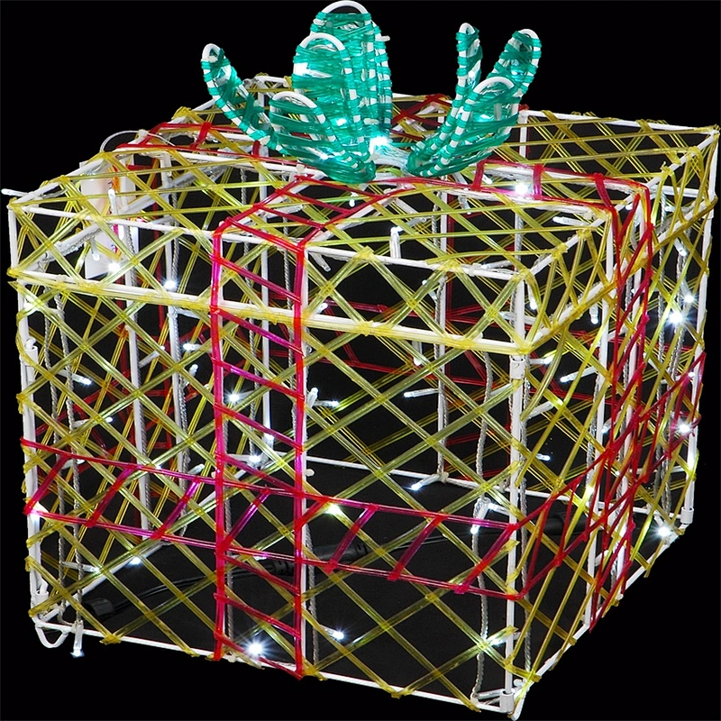 Hot sale Outdoor String LED Light 3D Tower Motif Holiday Christmas Tree Ball Light