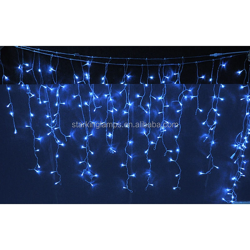 CE ROHS customized RGB dual color single color lighting remote control Led Christmas icicle light  warm white