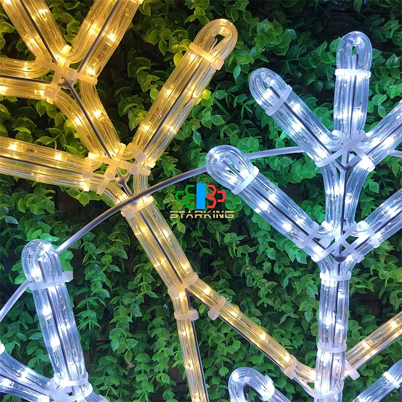 New design 8 Functional effects street motif decor Outdoor Led Snowflake Christmas Lights