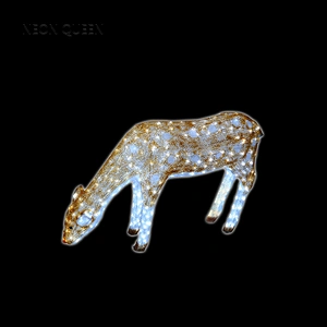 warm white indoor use Christmas led decoration holiday appliance deer acrylic light