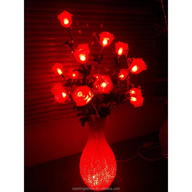 Indoor vase potted hanging basket  flower simulation luminous decoration led motif light
