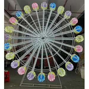 3D LED sky wheel decoration for outdoor String  Lights Motif Light