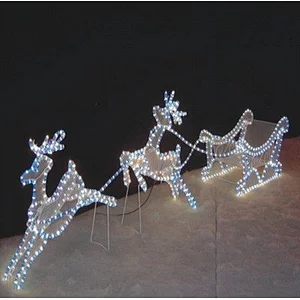 LED Christmas wedding STARKING  Cinderella Pumpkin princess Horse drawn Carriage bed Lighted Motif Cinderelle Coach Lihgt