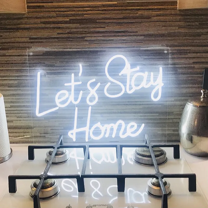 2D Customizable luminous outdoor removable  Decorations  Acrylic Letter Wedding  Display Hanging  Led Neon Sign light