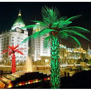 Hot sale Artificial coconut palm tree fairy garden led lights