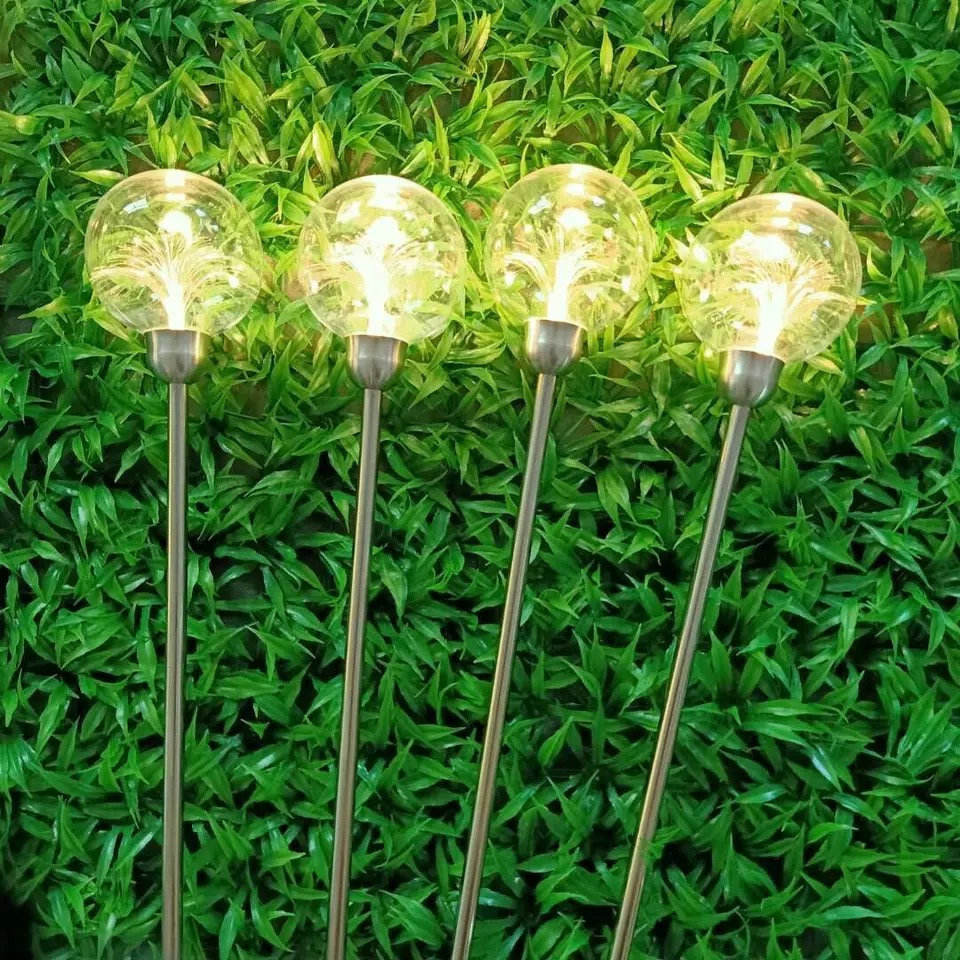 Garden courtyard landscape home pathway decoration waterproof   solar powered   wholesale crystal ball led lights