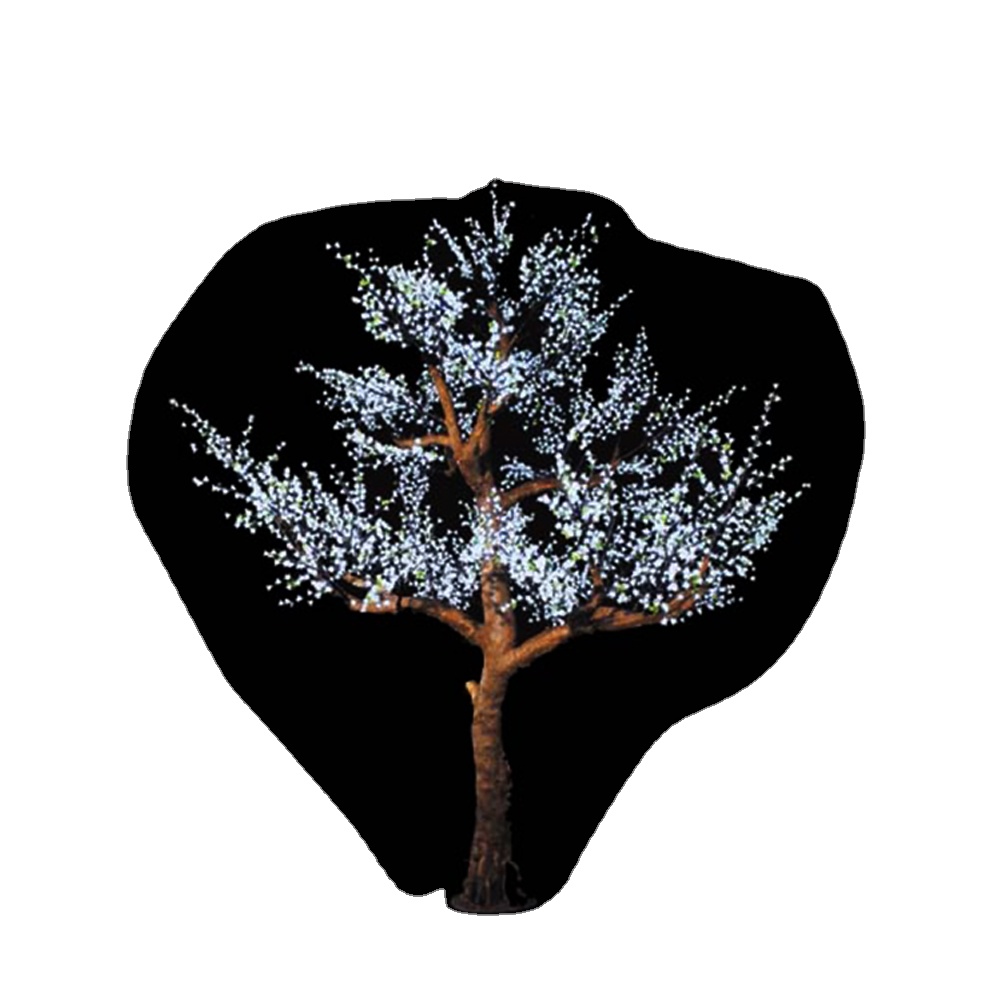 LED artificial cherry blossom artificial flower outdoor lights christmas tree  for wedding