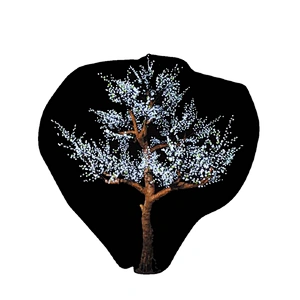 LED artificial cherry blossom artificial flower outdoor lights christmas tree  for wedding