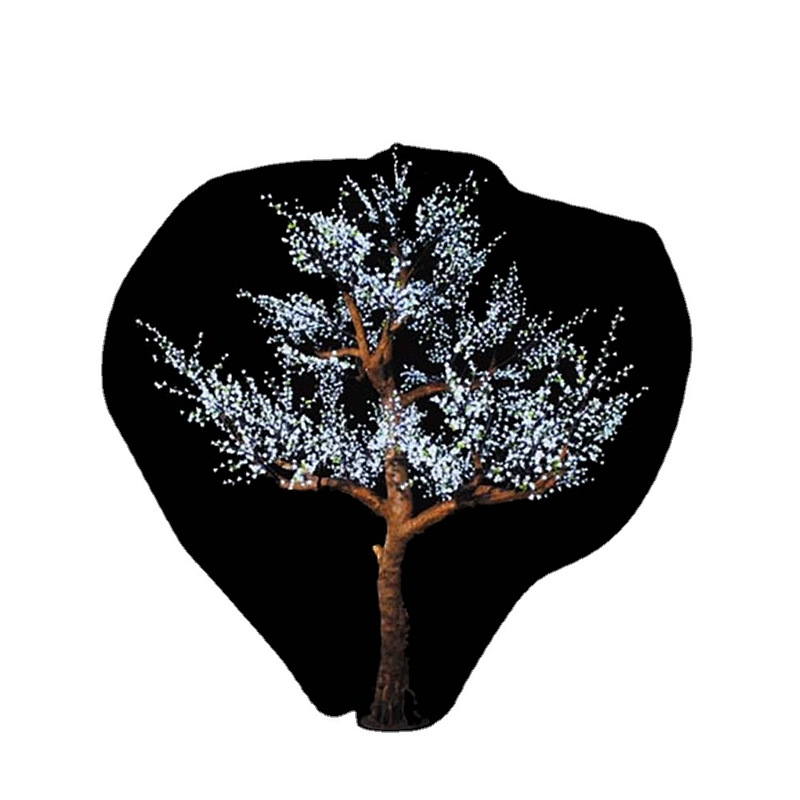 LED artificial cherry blossom artificial flower outdoor lights christmas tree  for wedding