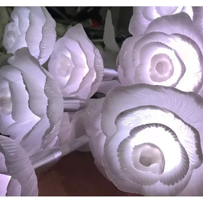 Starking artificial 2023 new item 12v Acrylic rose flowers event and wedding decoration IP 65 outdoor RGB DMX controlled with IC