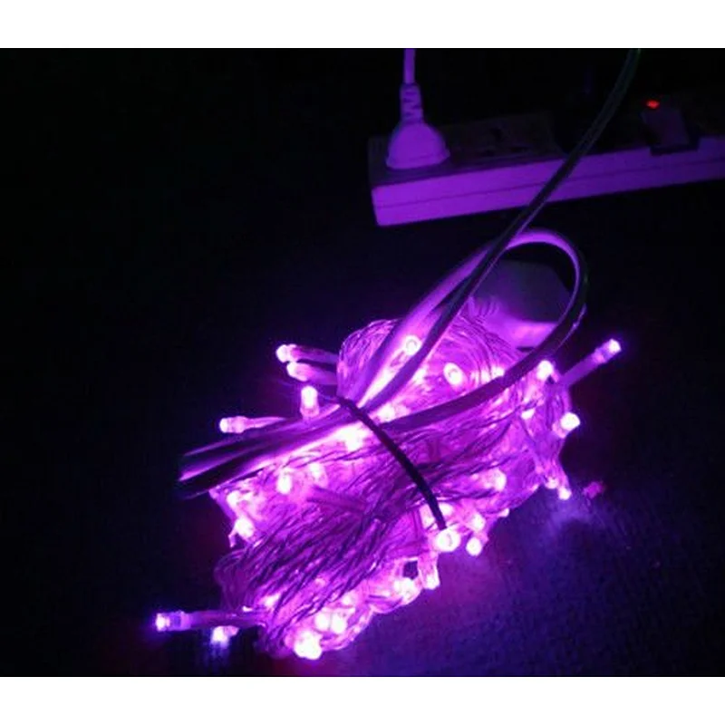 Flashing blue  LED String Lights 10M 220V 110V Christmas Xmas Wedding Party Decorations Garland Lighting Christmas light